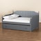 Baxton Studio Millie Cottage Farmhouse Grey Finished Wood Full Size Daybed with Trundle 179-11168-Zoro - alternate 6